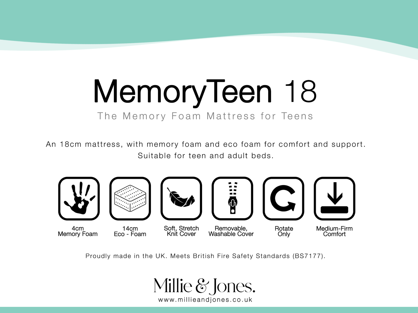 MemoryTeen 18 Mattress